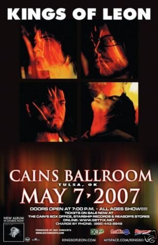 KINGS OF LEON promotional Concert poster collectible