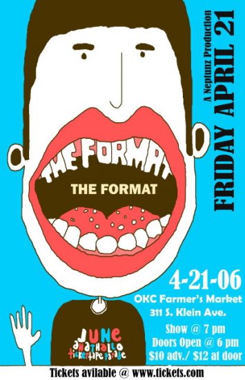 The Format promotional 11" x 17" Concert Poster