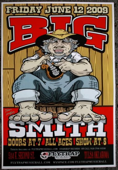 Big Smith promotional Thom Self 13" x 19" Concert Poster