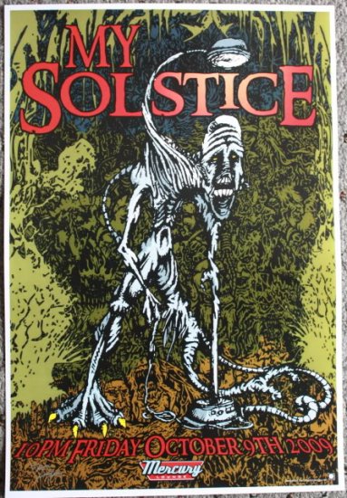 My Solstice promotional Thom Self 13" x 19" Concert Poster