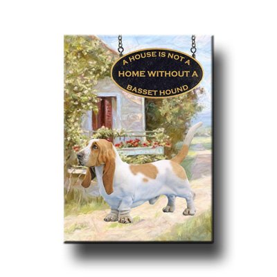 BASSET HOUND House Is Not A Home FRIDGE MAGNET No 1