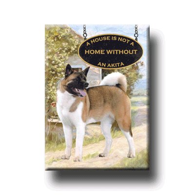 AKITA A House Is Not A Home FRIDGE MAGNET