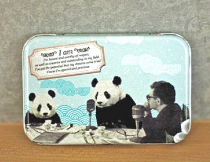 Surreal Style Interview With Panda Metal Box For Business Cards Name Cards Little Trinkets