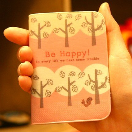 Cute Shinzi Katoh Squirrel In Forest Tree Be Happy Name Credit Card Case Holder