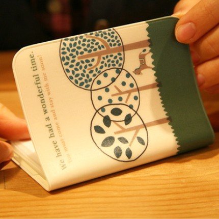 Cute Shinzi Katoh Trees And Donkey Wonderful Time Name Credit Card Case Holder