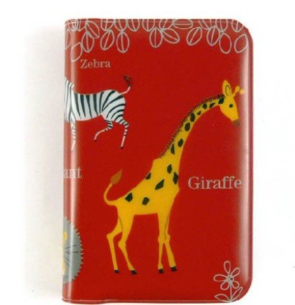 Cute Zebra Giraffe Lion Zoo Animal Theme Name Credit Card Case Holder