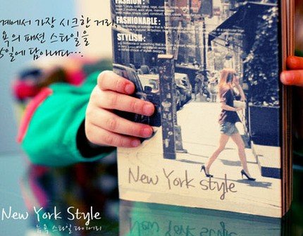 Wonderful New York America Theme Any Year Planner Diary With Cloth Card Holder