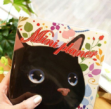 Sweet Jetoy Cat Square Slim Any Year Monthly Planner Diary Notebook - Gamy