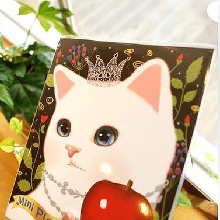 Sweet Jetoy Cat Square Slim Any Year Monthly Planner Diary Notebook - Princess