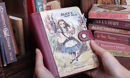 Alice In Wonderland Any Year Planner Diary Cover Pen Stickers SALE ITEM SMALL DEFECTS