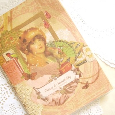 Victorian Vintage Floral Lace Any Year MONTHLY Slim Planner Diary