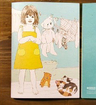 Lovely Little Girl With Her Toys And Cats Notebook Journal
