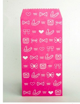 Lovely Pink Ribbon Shoes Heart Letter Envelopes 5's