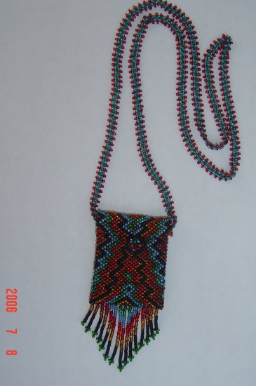 Medicine Amulet Bag Glass Seed Beads