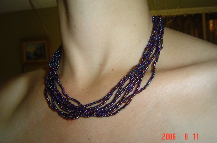 My Favorite Bead Necklace Purple