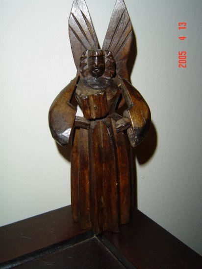 Guatemalan Wood Hand Carved Choir Angel