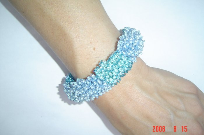 Fire Works Pillar Bead Bracelet