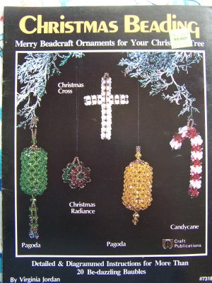 Beaded Christmas Tree Pendant, Earrings, or Ornament Pattern and