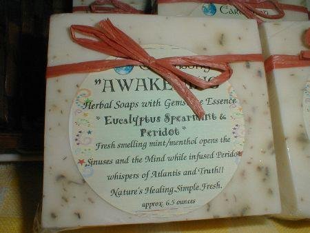 AWAKENING Eucalyptus Spearmint Peridot Big Bar Soap
