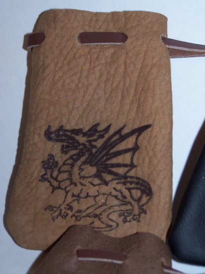 Dragon Leather Medicine Magic Bag Pouch NICE!