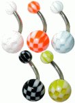 Surgical Steel Banana with Fancy UV Ball
