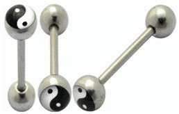 Surgical Steel ying yong logo ball