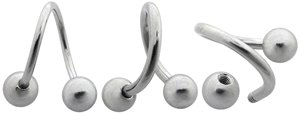Surgical Steel Belley Twise Barbell with Ball