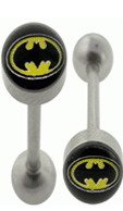 Surgical Steel Barbell With Badman Logo Ball