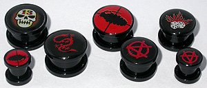 Black UV Earlet with Laser Logo