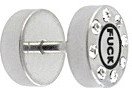Surgical Steel Jeweled Ear Logo Design Stud