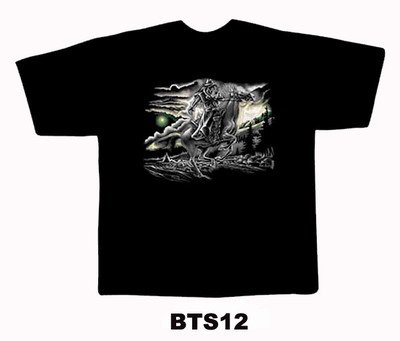 Black colour T-Shirt with Fabric printing HoarseDesign