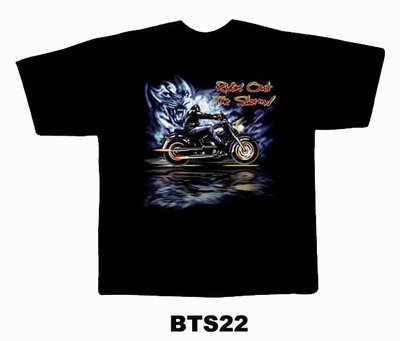 Black colour T-Shirt with Fabric printing Design