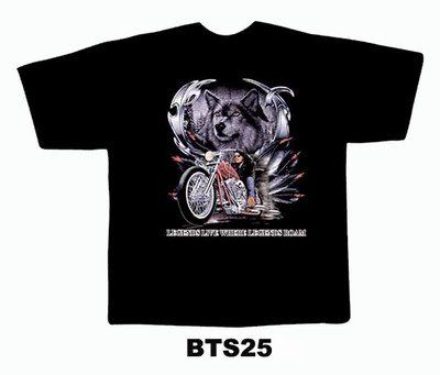 Black colour T-Shirt with Fabric printing Design