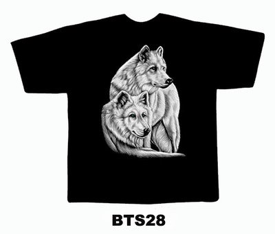Black colour T-Shirt with Fabric printing Design