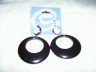 Black and White with Red Earrings