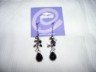 Sensitive Solutions Black/Clear/Pewter Earrings