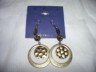 Sensitive Solutions Blackish Gold round earrings