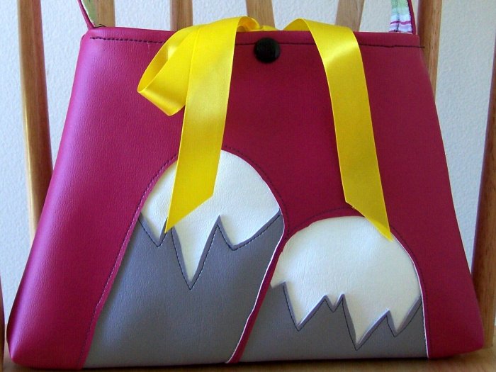 Boutique Vinyl Purse Snow Capped Mountains