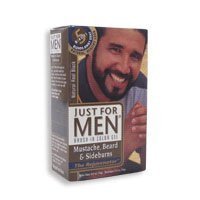 Just For Men Brush-In Gel Mustache, Beard & Sideburns, Real Black - 1 Oz