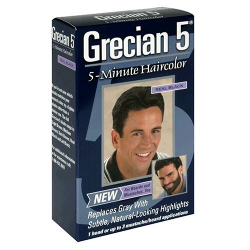 Grecian 5 5-Minute Haircolor, Real Black