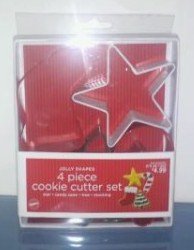 Jolly Shapes 4 piece cookie cutter set
