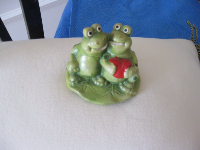 Frogs in Love Figurine