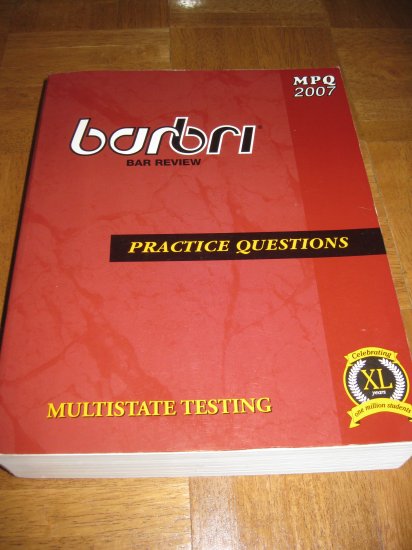 BarBri NY 2007 Multistate Practice Questions