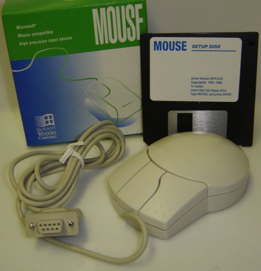 Serial Mouse-High Precision Dynamic Tracking-Microsoft Mouse Compatible
