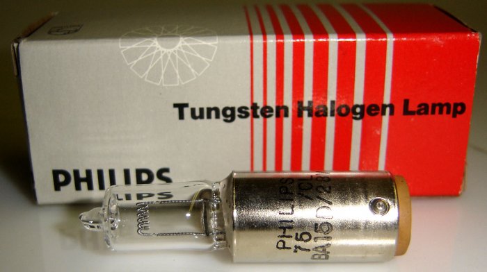 BA15D/28V Philips Tungsten Halogen Lamp Original
