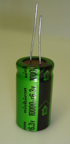 10000uF-6.3V Nichicon Aluminum Electrolytic Capacitor 105C 3-Pcs