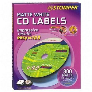 98122 Avery CD Stomper Matte Labels - 300/Box - 150 Sheets x 2