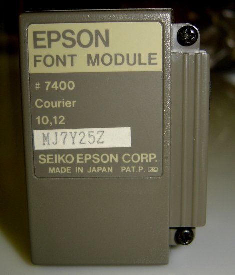7400 Epson Courier Font Module