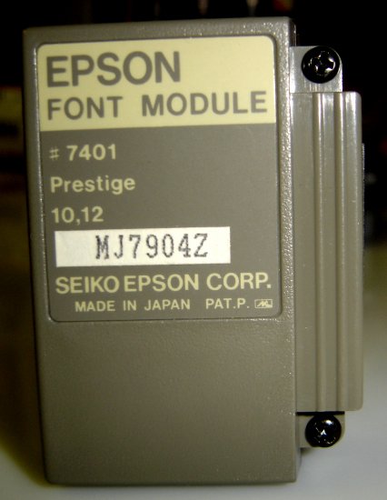 7401 Epson Prestige Font Module