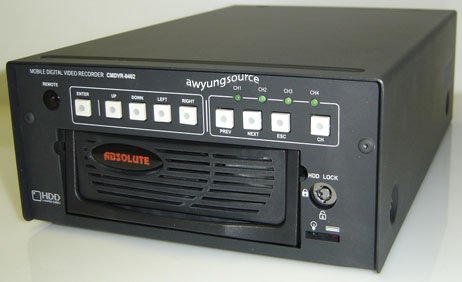 Mobile 4 Channel DVR MPEG-4 System w/Removable HDD